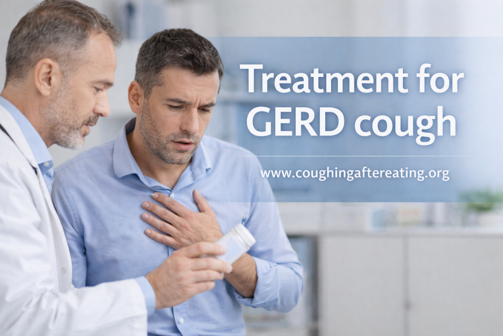 Doctor discussing treatment options for GERD-related cough with patient