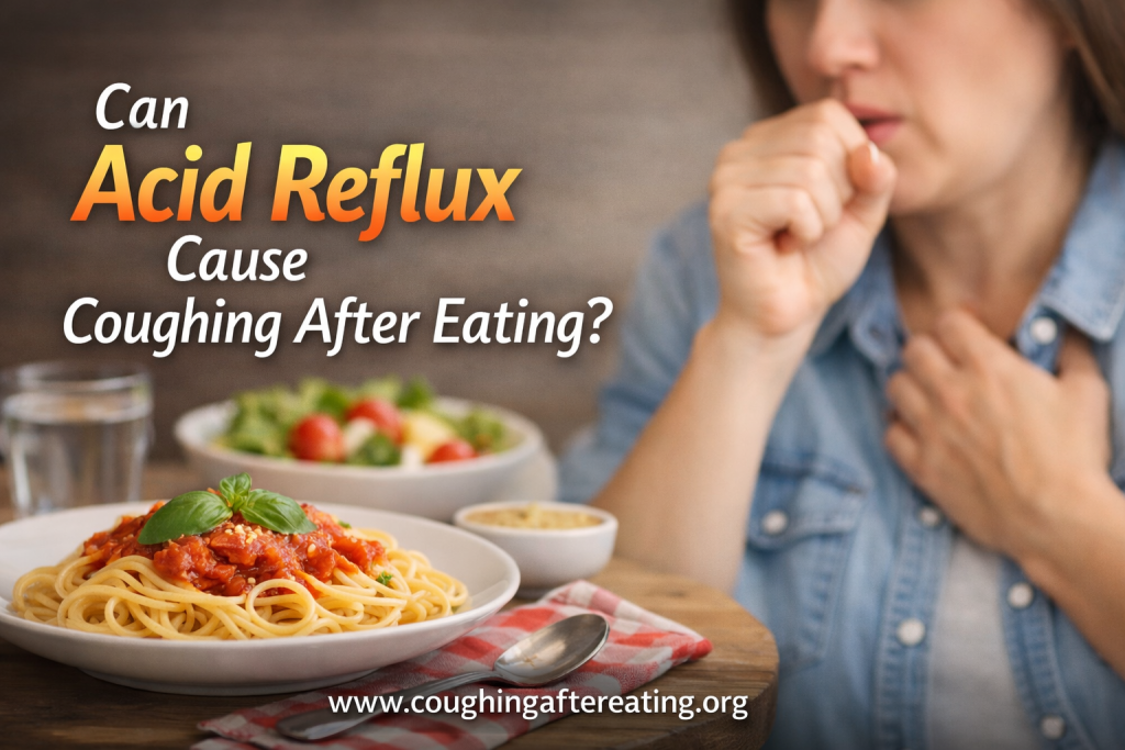 Can acid reflux cause coughing after eating
