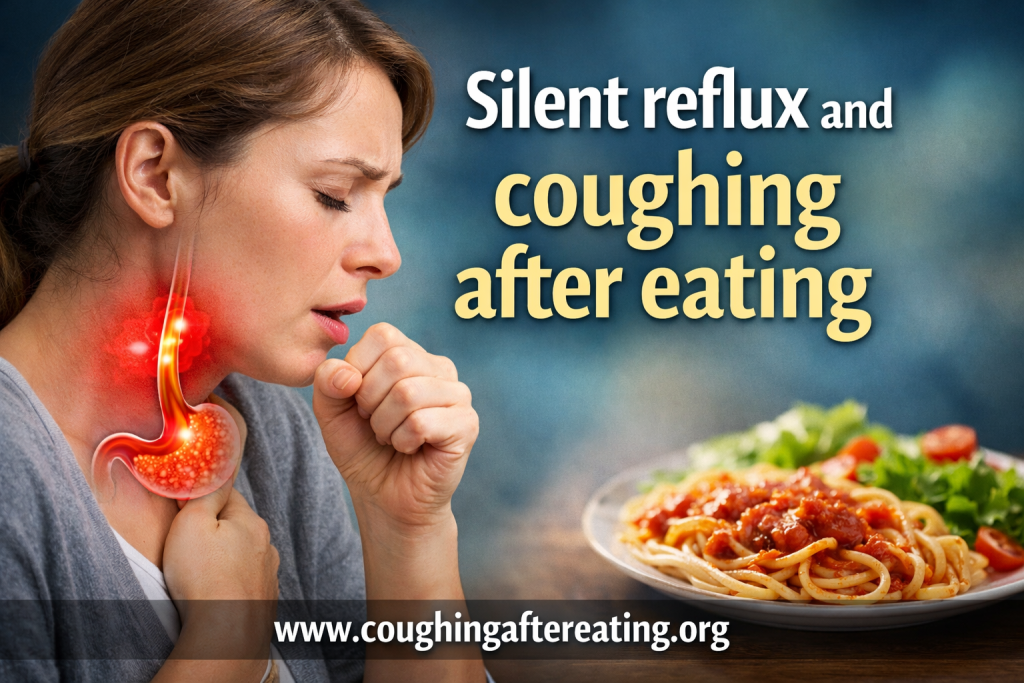 silent reflux coughing after eating